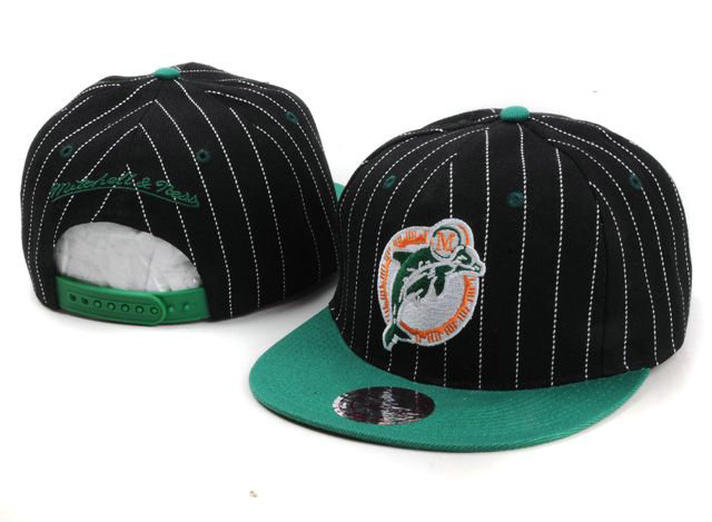 NFL Miami Dolphins M&N Snapback Hat NU04